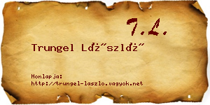 Trungel László névjegykártya