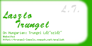 laszlo trungel business card